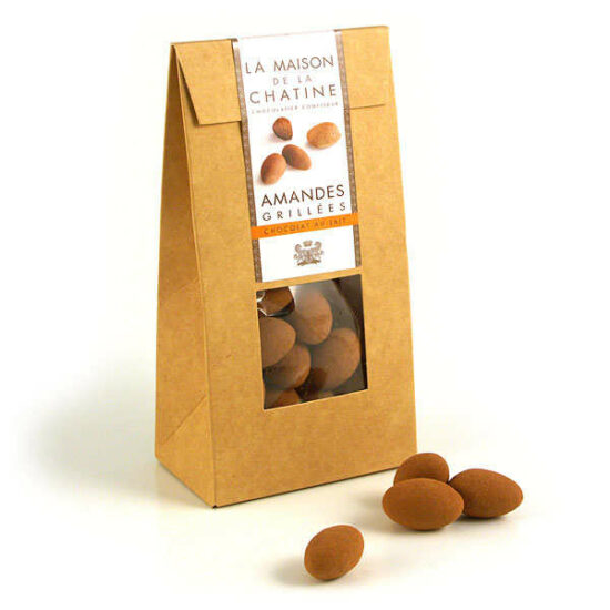 Chatines cacao - Amandes enrobées de chocolat au lait 100g