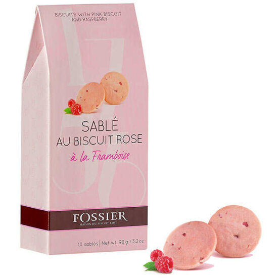 Sablés au biscuit rose à la framboise - Maison Fossier 110g