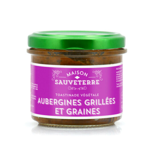 Toastinade d'aubergines grillées et graines (100% végétal) 90g