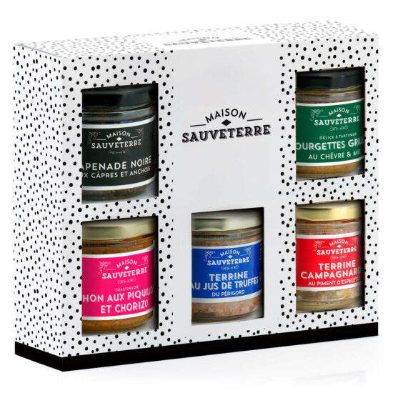 Coffret de 5 terrines à tartiner