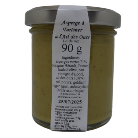 Crème d'Asperge à l'Ail des Ours à Tartiner 90g