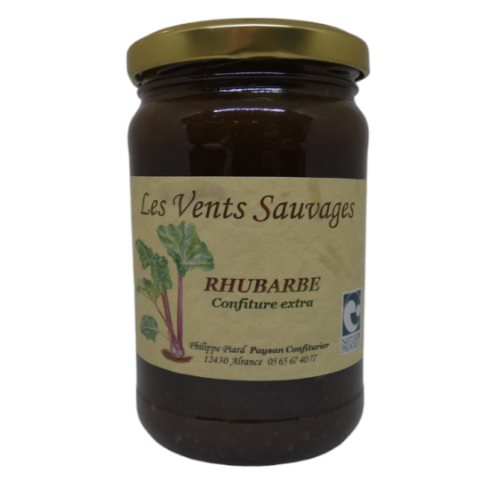 Confiture extra de rhubarbe Bio 300g