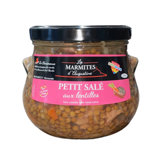 Petit Salé aux Lentilles - Porc élevé à la Farine d'Orge 750g