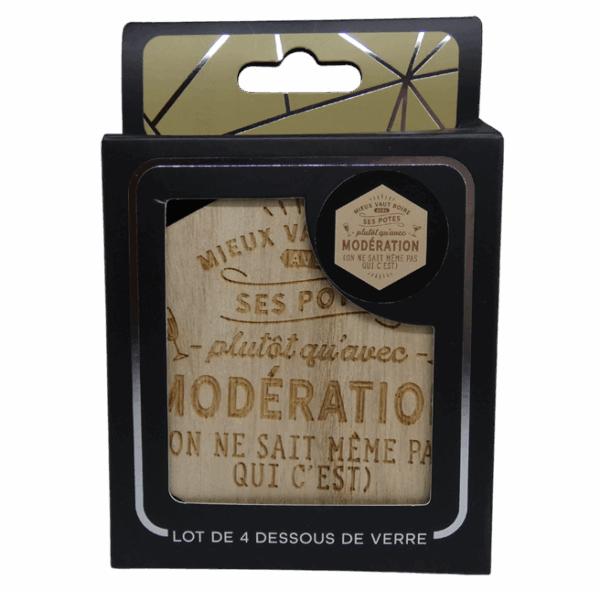 Lot de 4 Dessous de Verre – Image 3