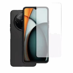 Coque Noire + Verre Trempé Redmi 14C