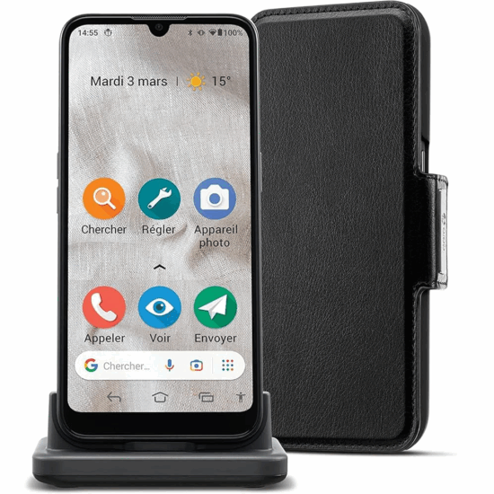 Doro 8100 Plus + Etui en Cuir