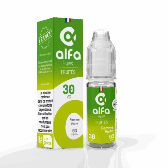 AlfaLiquid Pomme Verte 10mL