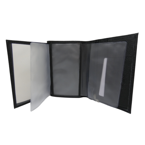 Portefeuille Cuir Noir