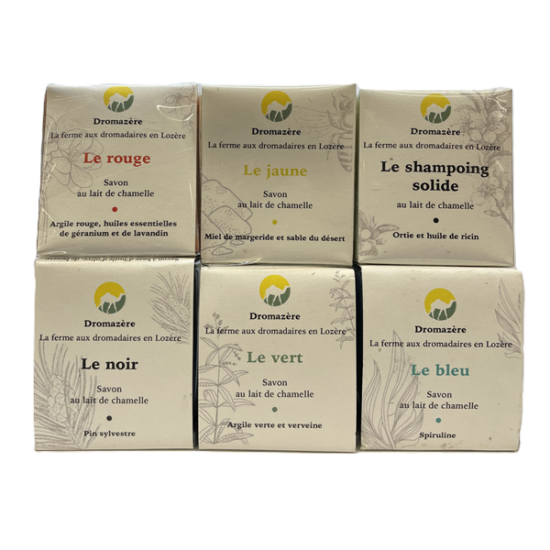 Dromazère x6 - Savon au Lait de Chamelle de Lozère