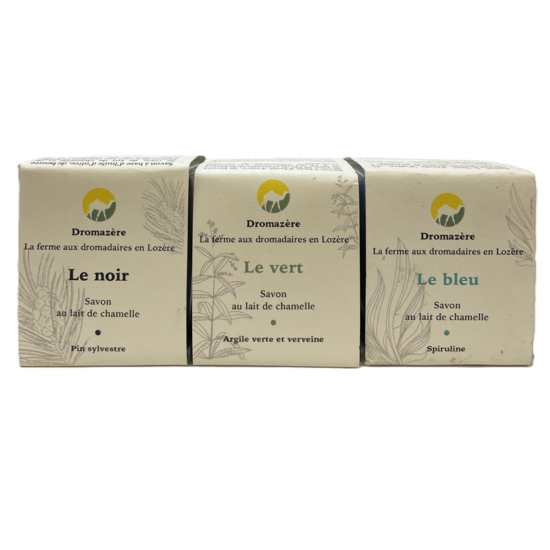 Dromazère x3 - Savon au Lait de Chamelle de Lozère