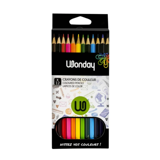 12 Crayons de Couleur