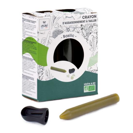 Crayon d'assaisonnement à tailler - Basilic Bio 18g