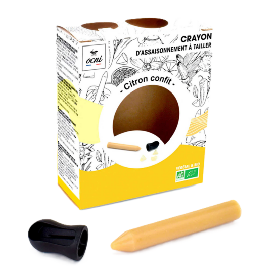 Crayon d'assaisonnement à tailler - Citron Confit Bio 18g