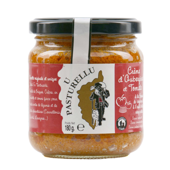 Crème d'aubergine et tomate à la brousse 180g